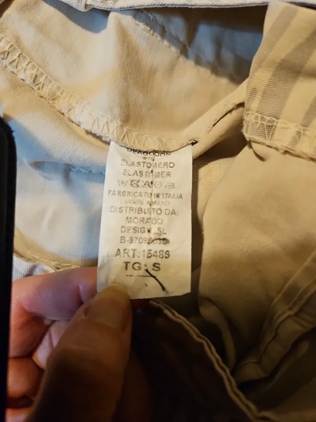 Pantalón beige estampado cebra talla s