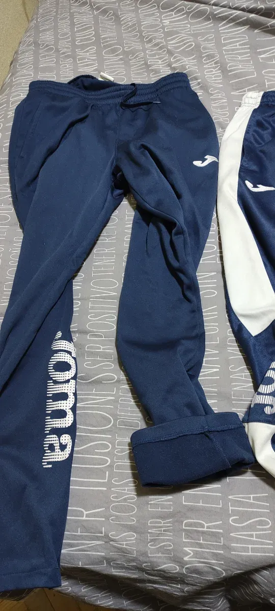 2 Pantalones largos Joma Talla S Azul