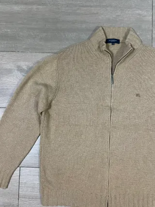 Jersey Burberry Lana Beige Cremallera