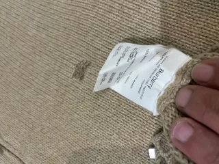Jersey Burberry Lana Beige Cremallera