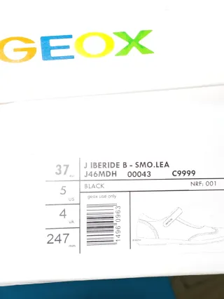 Zapatos Geox Negro Talla 37