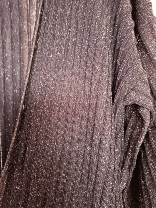 Vestido largo Zara brillante negro Talla S