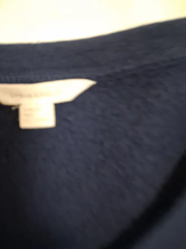 Sudadera azul con letras LOVE bordadas T S