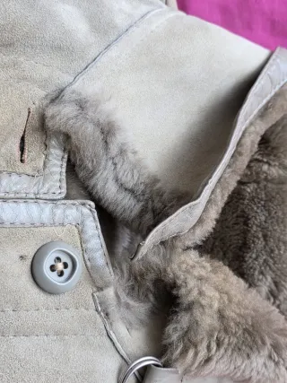 Abrigo largo ante beige