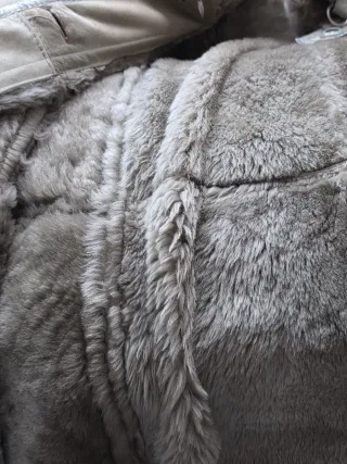 Abrigo largo ante beige