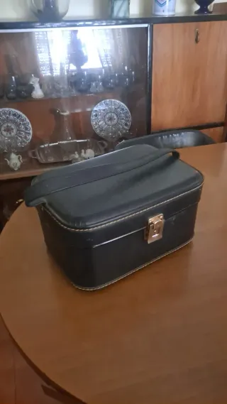 Neceser Vintage Años 60 Negro