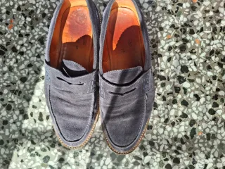 2 shoes Mocassini uomo grigi in camoscio / Vibram