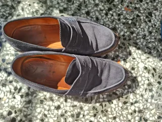 2 shoes Mocassini uomo grigi in camoscio / Vibram