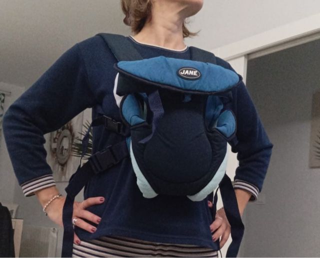 Mochila porta bebé Jane azul