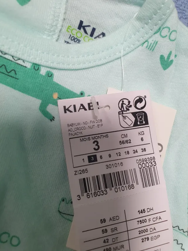 4 Pijamas sin estrenar Talla 3 Meses