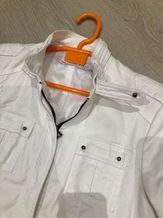 Chaqueta Zara Blanca Mujer Talla L