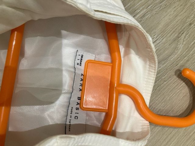 Chaqueta Zara Blanca Mujer Talla L