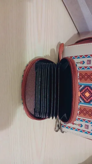 Set Bolsos Bandolera y Cartera Estampado Étnico