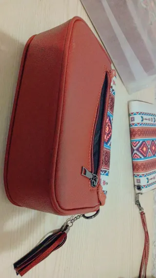 Set Bolsos Bandolera y Cartera Estampado Étnico