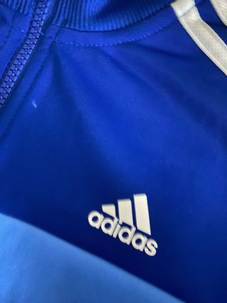 Chaqueta deportiva Adidas niño azul talla 12 años