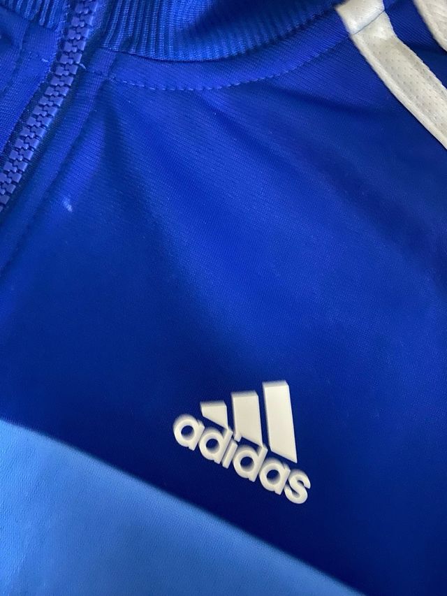 Chaqueta deportiva Adidas niño azul talla 12 años