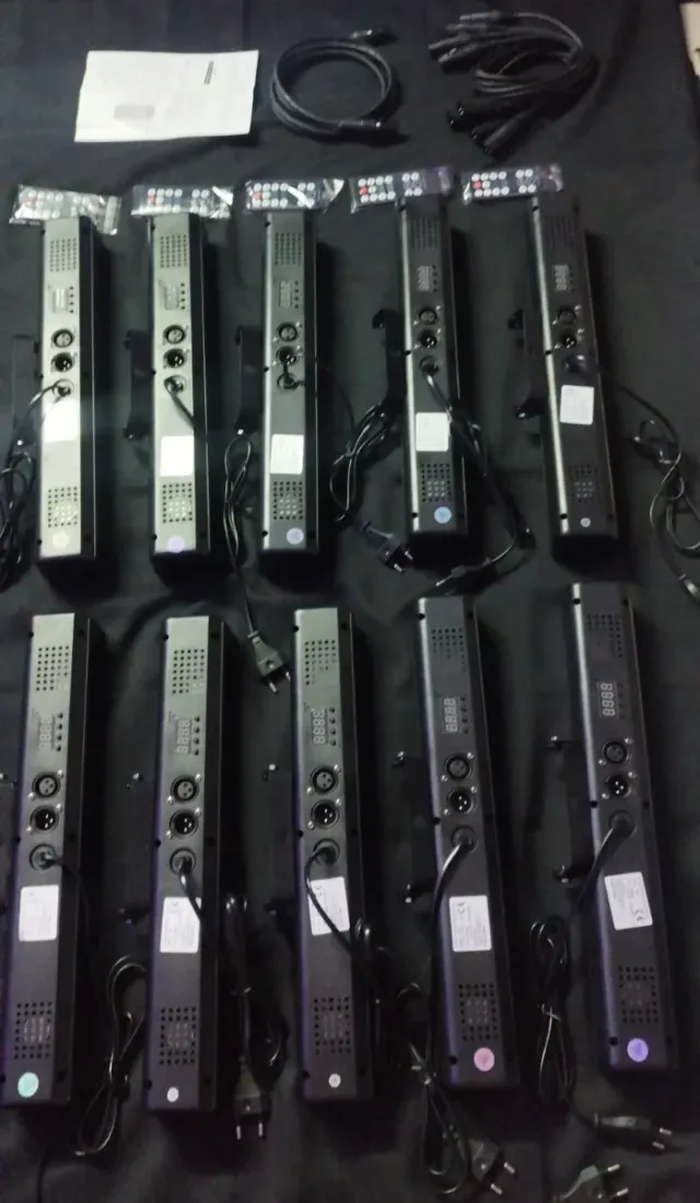 x4 FOCOS BARRA PAR LED LUZ PLANA RGBW DJ LIGHTS