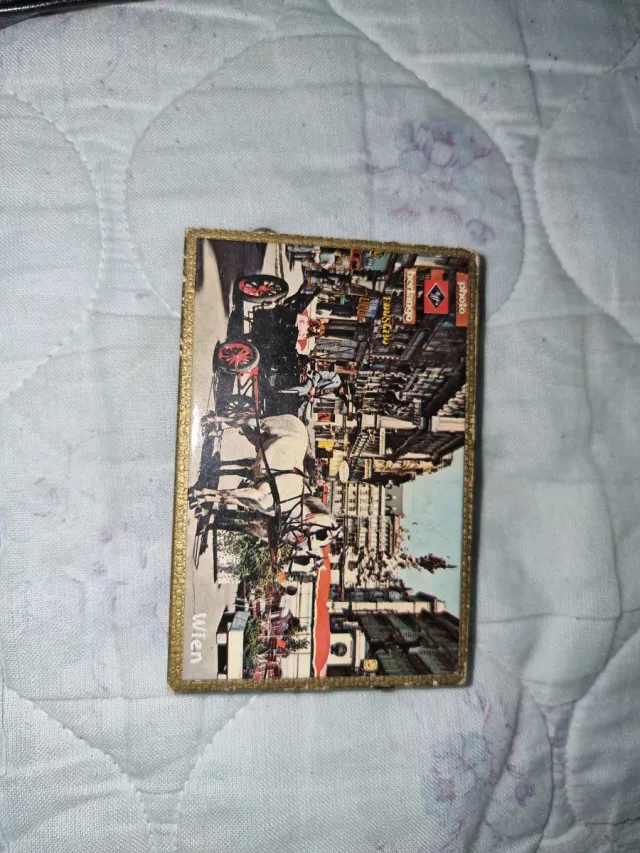 Caja cerillas antigua Viena colección