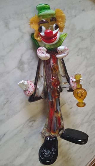 Payaso de cristal Murano