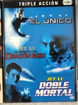 DVD Triple Acción Jet Li El Único Dragón Rojo