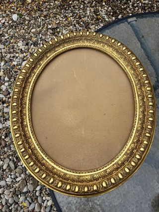 Marco Ovalado Vintage Dorado Grande