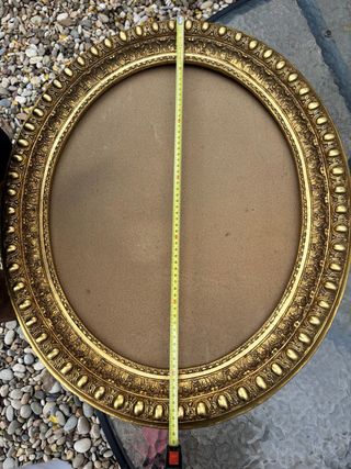 Marco Ovalado Vintage Dorado Grande