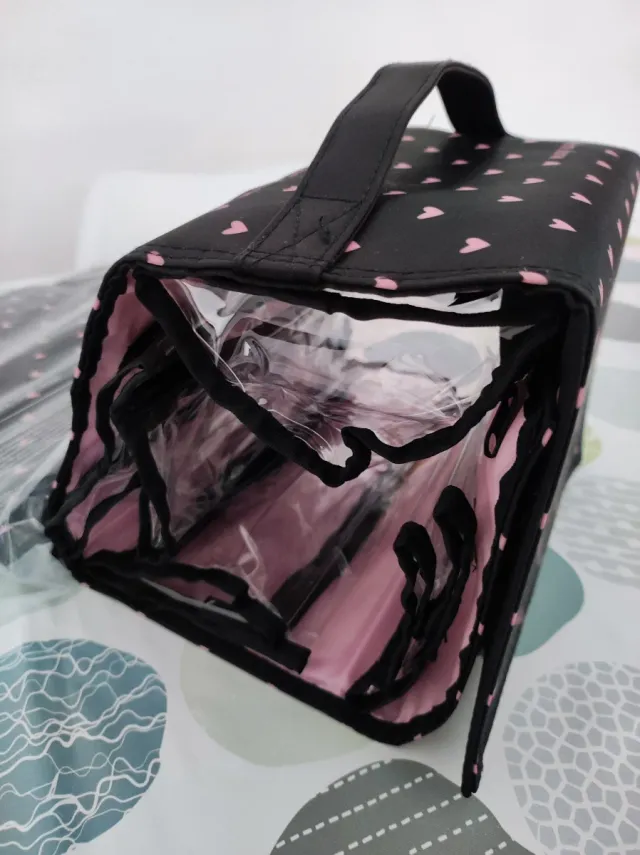 Neceser Mary Kay Negro con Corazones Rosas