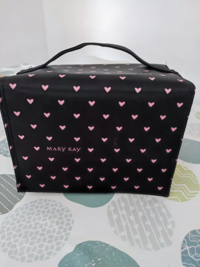 Neceser Mary Kay Negro con Corazones Rosas