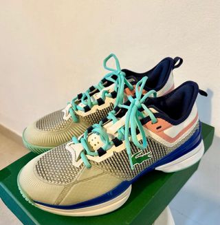 Zapatillas Lacoste Azul Blanco