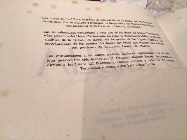 La Biblia Giner 1970