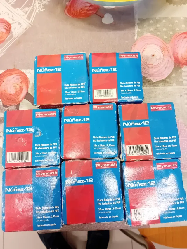 Lote de Cintas Aislantes PVC Núñez-12 Plymouth