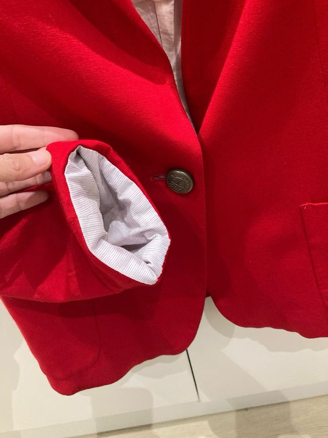 Americana/Blazer Zara Roja