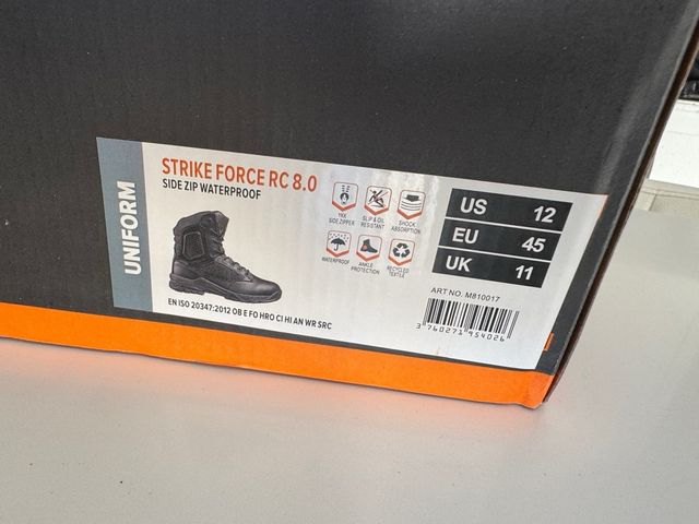 45 Botas Magnum Strike Force RC 8.0 policía