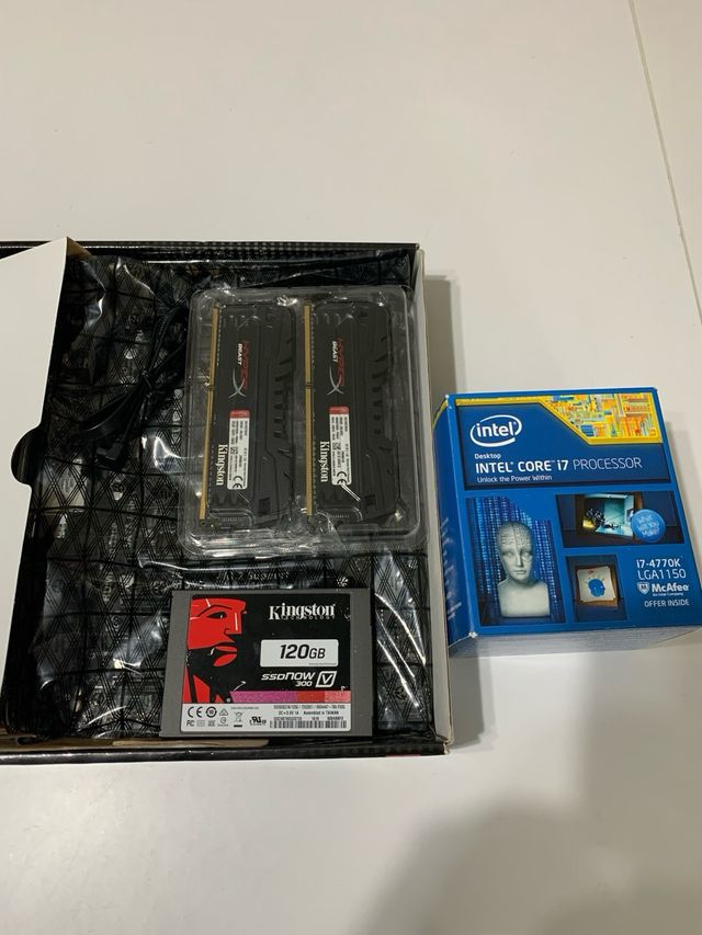 Placa Base Asus H97M-E + Intel i7 4770K + 8GB DDR3