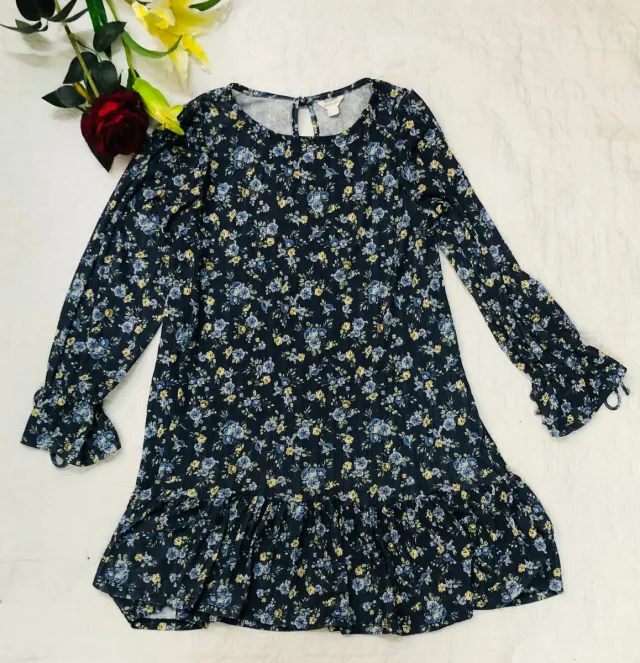 Springfield Vestido floral manga larga