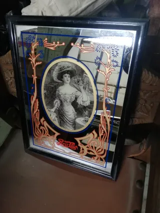 Espejo Publicitario Antiguo Pepsi.