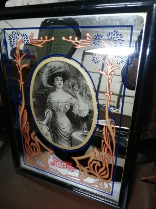Espejo Publicitario Antiguo Pepsi.