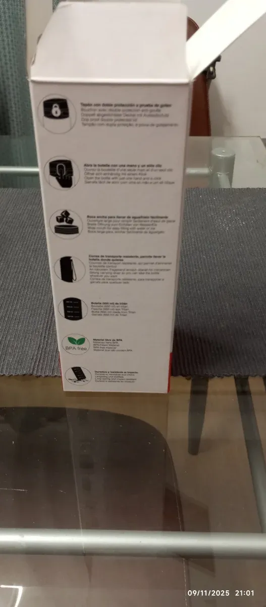 Botella de agua Lacor