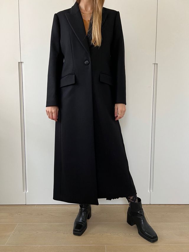 Cappotto lungo nero Pedro del Hierro taglia L