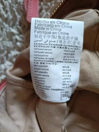 Bolso Bimba y Lola Piel Rosa Empolvado Grande