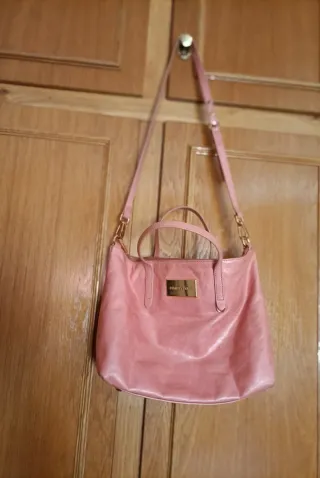 Bolso Bimba y Lola Piel Rosa Empolvado Grande