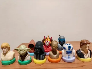 Figuras Star Wars (Set de 9). Sellos para estampar