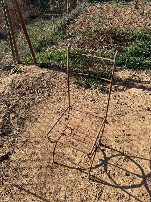 4 Sillas de forja para exterior