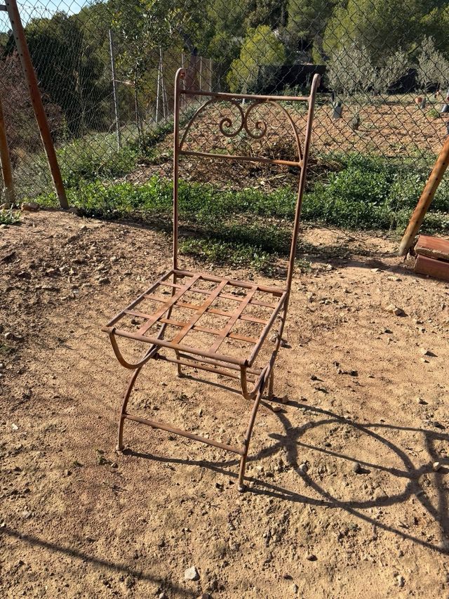 4 Sillas de forja para exterior