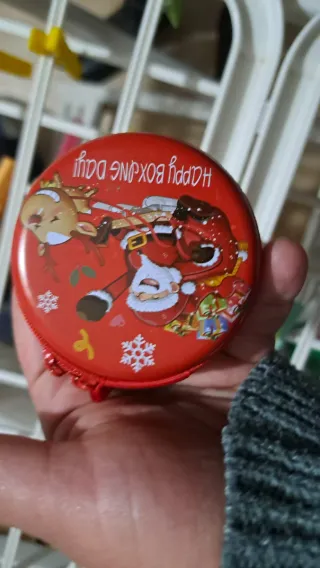 Set 3 portamonete Babbo Natale