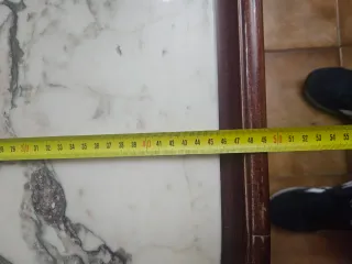 Mesa Vintage Mármol y Madera