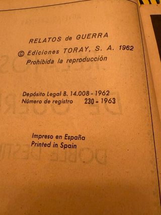 Tebeos Relatos de Guerra
