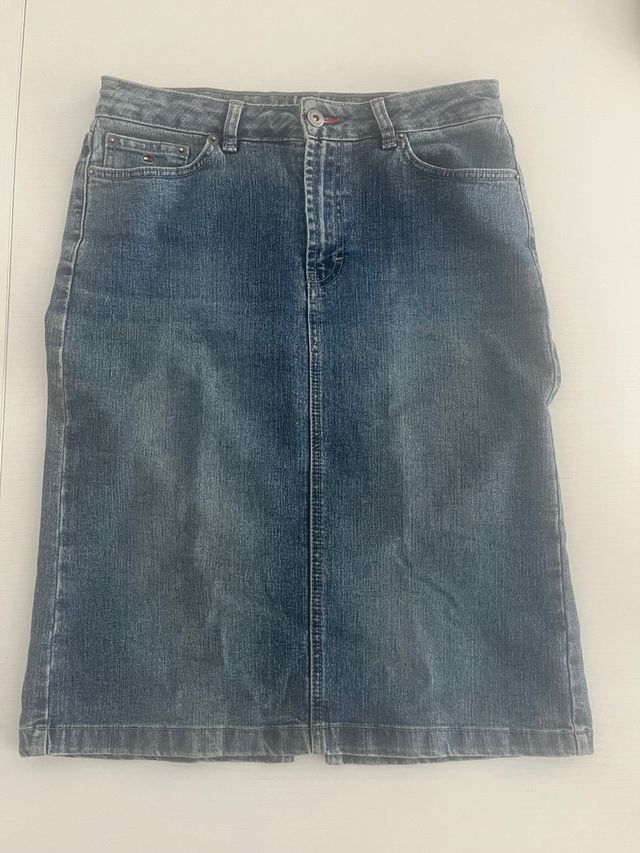 Falda vaquera Tommy Hilfiger azul