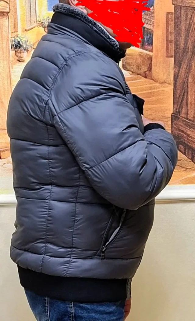 Giubbotto invernale imbottito grigio