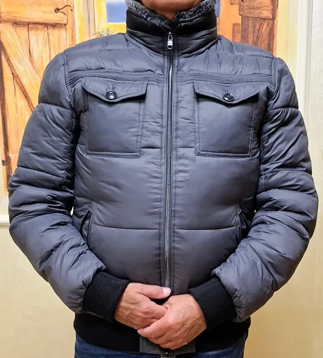 Giubbotto invernale imbottito grigio